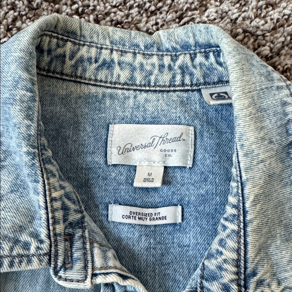 Universal Thread Light Blue Button Down Shirt - image 2